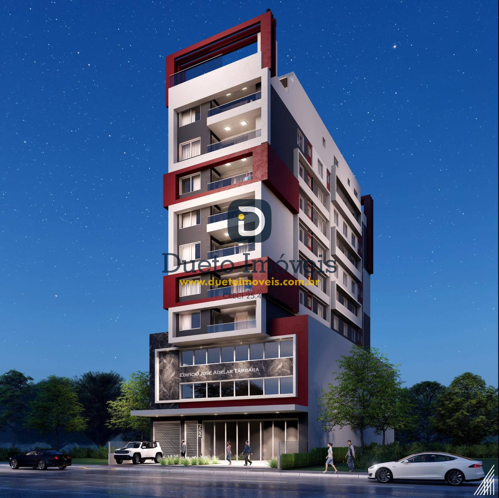Apartamentos do 5° ao 10° andar, final 1e 2 , no Ed. José Adelar Tambara!